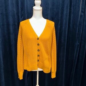 Torrid Golden Button-Up Cardigan